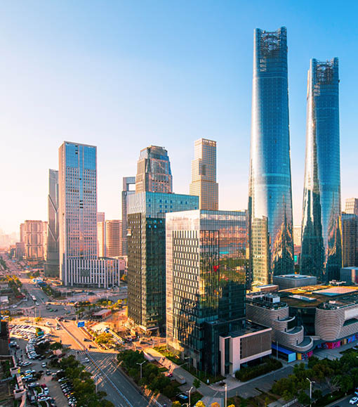 sky line of Tel Aviv towers and aerial israel