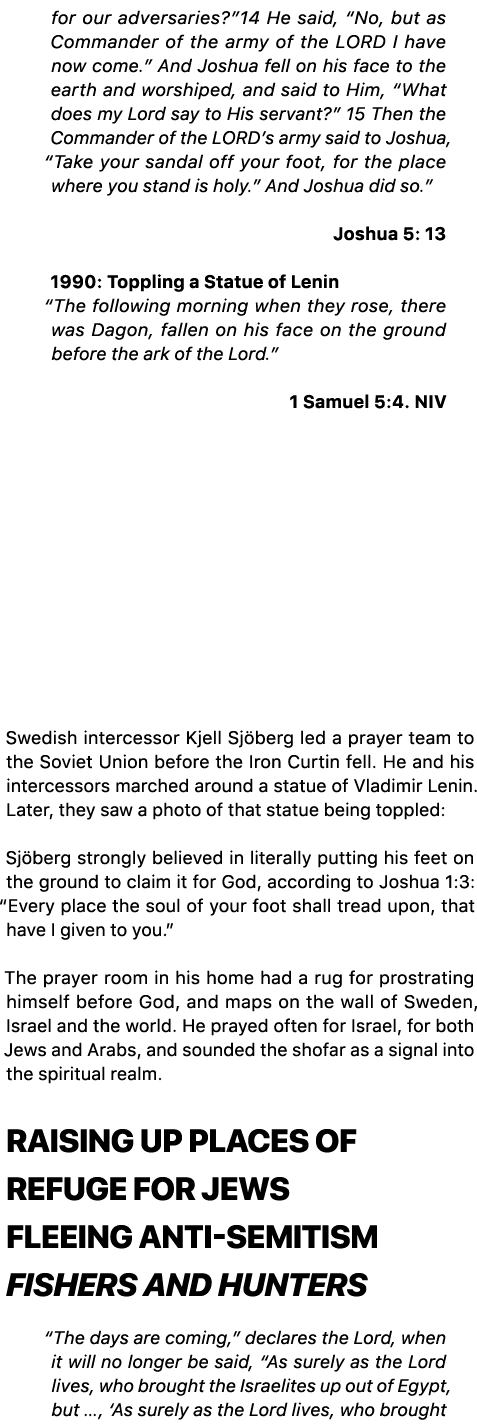 for our adversaries?”14 He said, “No, but as Commander of the army of the LORD I have now come.” And Joshua fell on h...