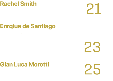 Rachel Smith Our hebraich heritage 21 Enrqiue de Santiago Fostering Intergenerational Collaboration 23 Gian Luca Moro...