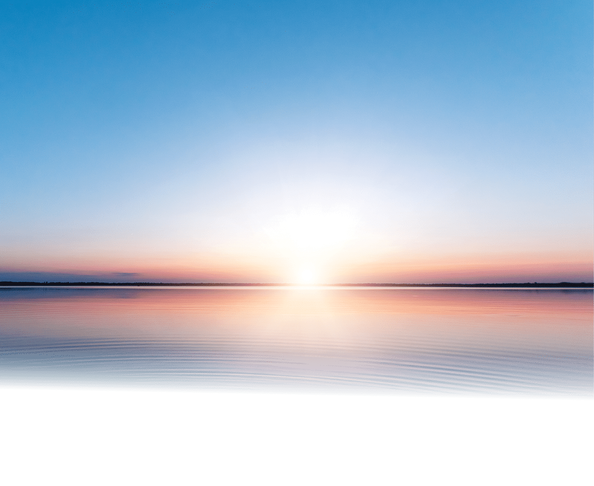 A beautiful sunset over a body of water. AI generated content