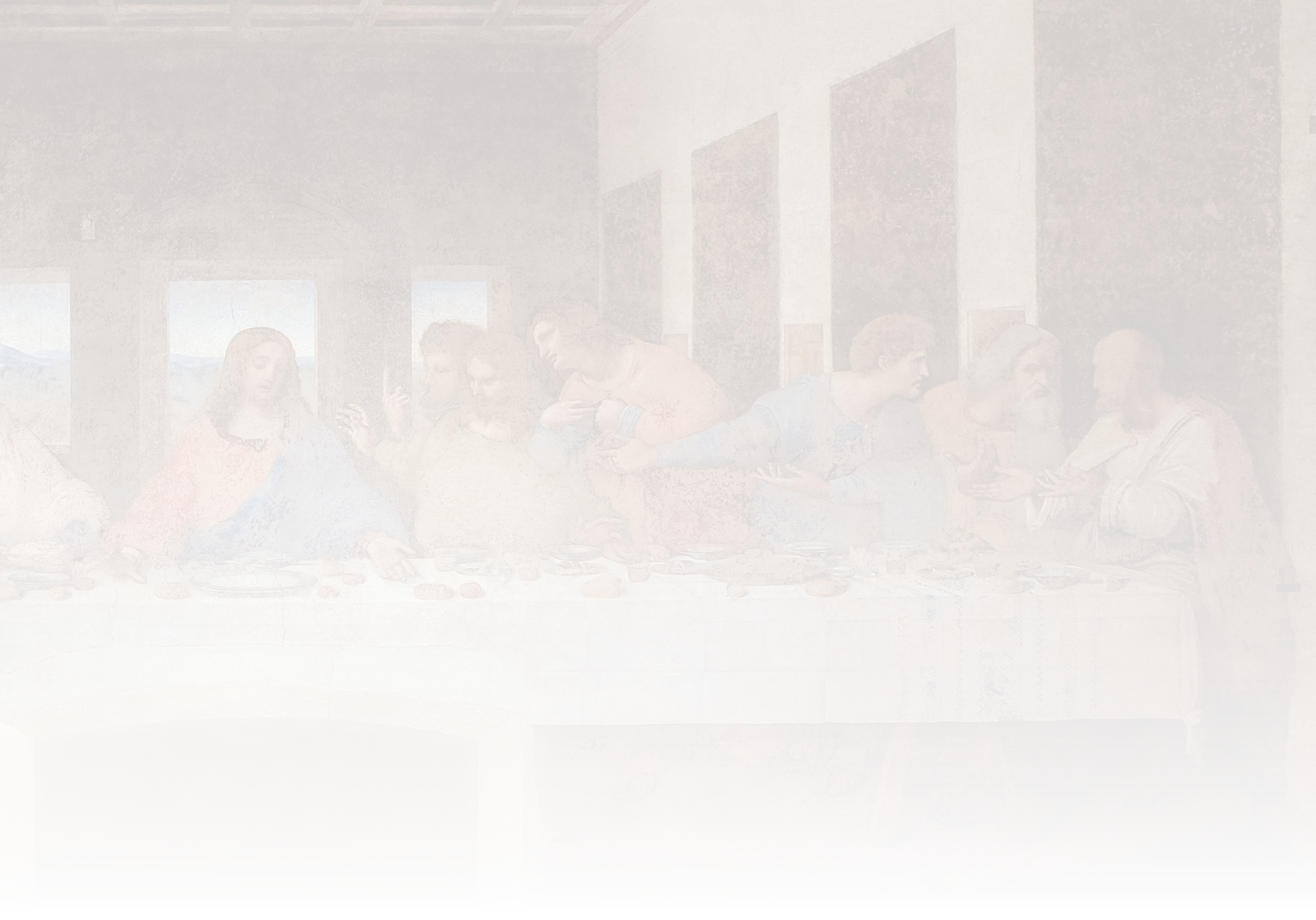 A painting of a cross with people around it. AI generated content